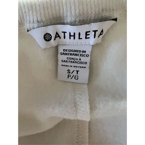 Athleta Womem's White Classic Coaster Luxe Relaunch Sweatshirt Size Small NWT - Picture 4 of 6